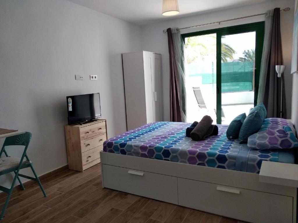 Marina Beach-Apartamentos Tahiche กอสตา เตกีสเซ ภายนอก รูปภาพ